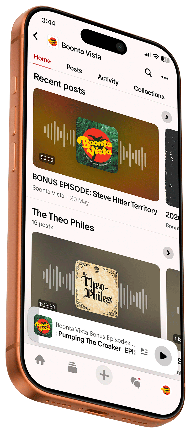 Patreon on phone